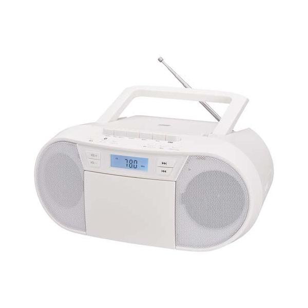 CDラジカセ ホワイトRCD-720T ( 1個 )/ AudioComm(オーディオコム