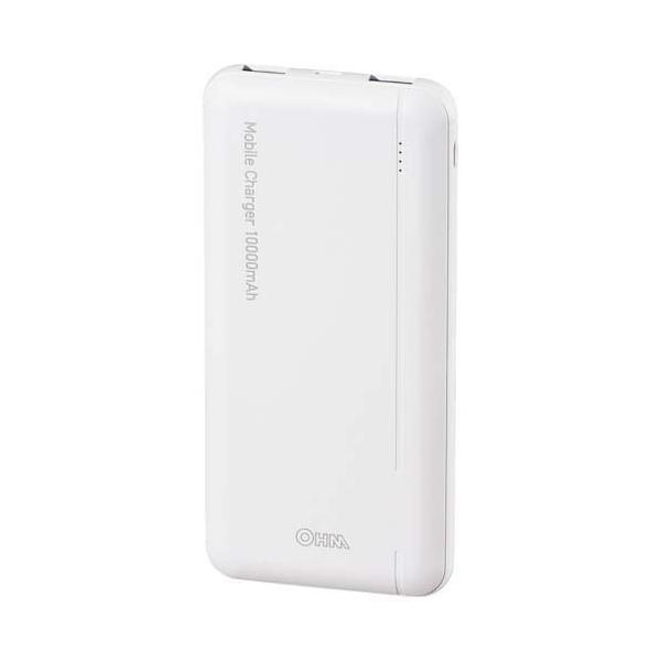 モバイルチャージャー 10000mAh SMP-JV53W ( 1個 )/ OHM : 爽快