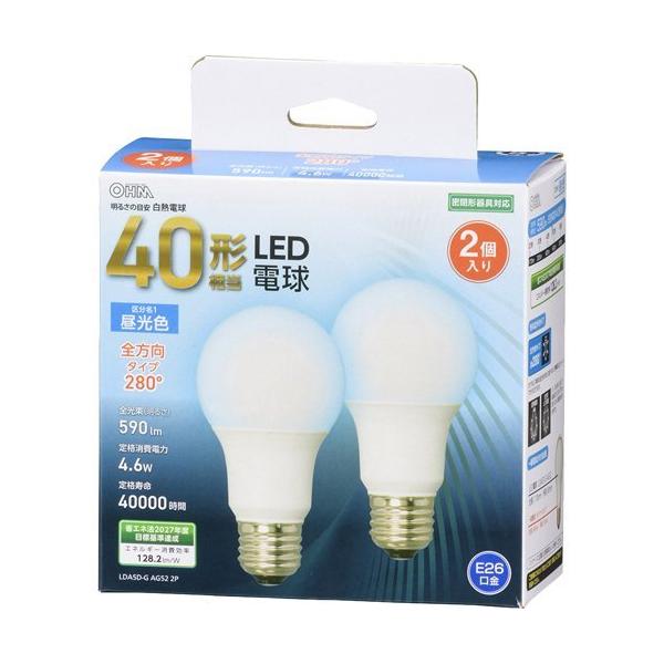 LED�d�� E26 40�`���� �����F �S���� LDA5D-G AG52 2P ( 2�� )/ OHM