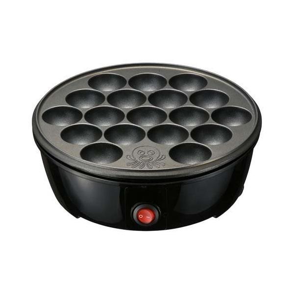 たこやき器 フッ素樹脂加工プレート 18個焼き ブラック COK-E-T65-AH-K