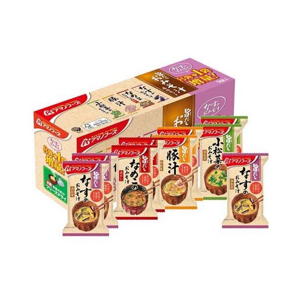 体質と食物、みそ汁風土記のセット 永谷園 生みそタイプみそ汁あさげ徳用 10食×45個入り(1ケース)