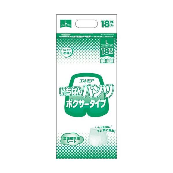 エルモア いちばん パンツ ボクサータイプ 病院・施設用 Lサイズ ( 18