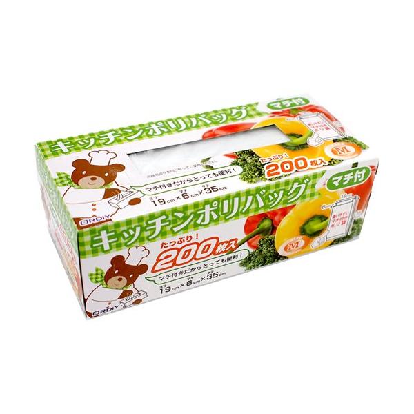 キッチンポリバッグ マチ付 ( 200枚入 )/ オルディ