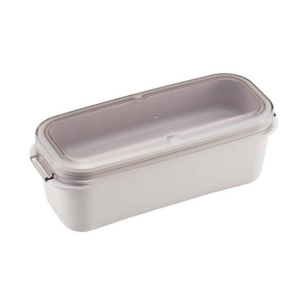 ランチボックス パッキン一体 1段・2段兼用 800ml ホワイト PALB8 ( 1