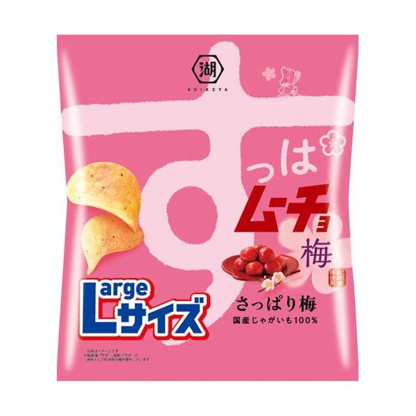湖池屋 Largeサイズ すっぱムーチョチップス さっぱり梅 ( 108g×12袋