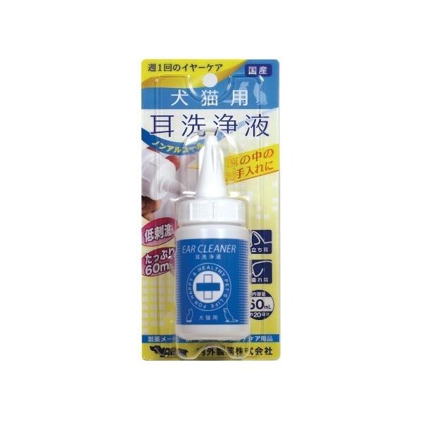 犬猫用 耳洗浄液 ( 60ml )/ ナイガイ : 爽快ドラッグ - 通販 - Yahoo