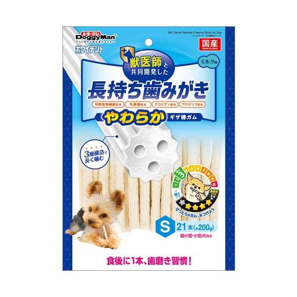 ホワイデント 長持ち歯みがき やわらかギザ棒ガム S ( 21本