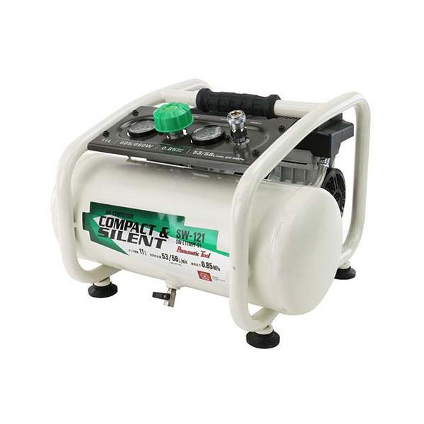 SK11 静音 オイルレスエアコンプレッサー 100V 11L SW-121 SW-L11MPF
