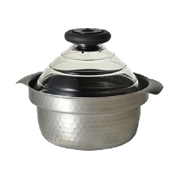 ハリオ フタがガラスのIH対応ご飯釜 雪平 1〜3合用 GIS-200(1個)[調理器具 その他] ハリオ フタがガラスのIH対応ご飯釜 雪平 1〜3合用 GIS-200 ( 1個