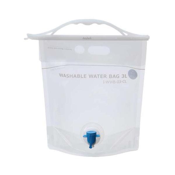 岩谷マテリアル 水タンク ウォッシャブルウォーターバッグ 3L クリア