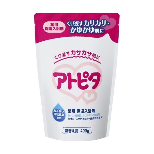 アトピタ 薬用入浴剤 詰替え用(0.4kg)/バス用品/ブランド：アトピタ/【発売元、製造元、輸入元又は販売元】丹平製薬/【アトピタ 薬用入浴剤 詰替え用の商品詳細】●お肌を保湿・保護する「LFC」配合●天然生薬有効成分(ヨモギエキス)の働...