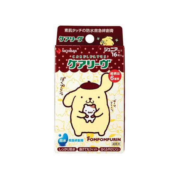 ケアリーヴ ポムポムプリン ジュニアサイズ ( 16枚入 )/ 絆創膏