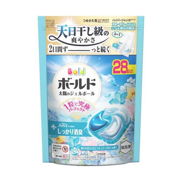 ボールド 洗濯洗剤 ジェルボール 4in1 爽やかおひさまとフレッシュ