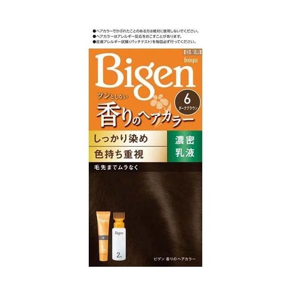 ビゲン 香りのヘアカラー 乳液 6 ダークブラウン ( 1セット