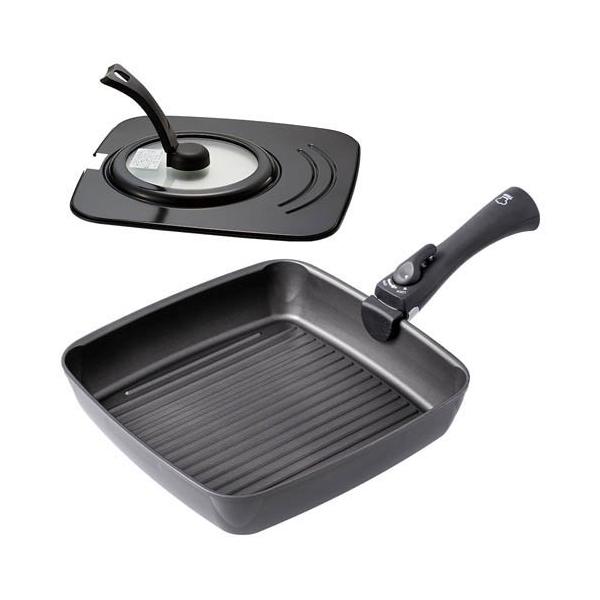 他サイト： アイメディア チタンシェフ スクエアフライパン 専用蓋付き ( 1セット )/ アイメディアの商品画像