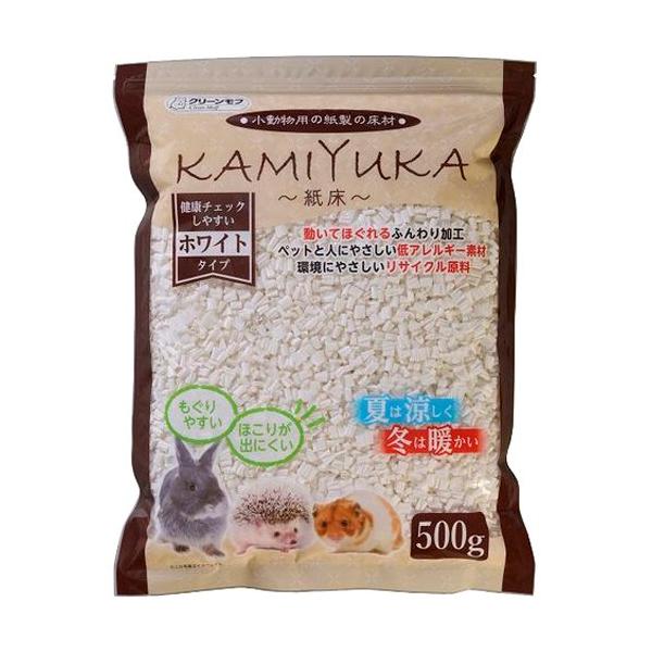 KAMIYUKA 500g 14バック クリーンモフ 小動物用床材 KAMIYUKA 紙床 ホワイト ( 500g