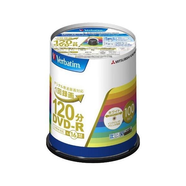 バーベイタム DVD-R 録画用 16倍速 VHR12JP100V4 ( 100枚入