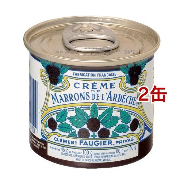 マロン・クリーム ペン立て　缶　未使用 クレマン・フォジエ マロン・クリーム ( 100g*2缶セット