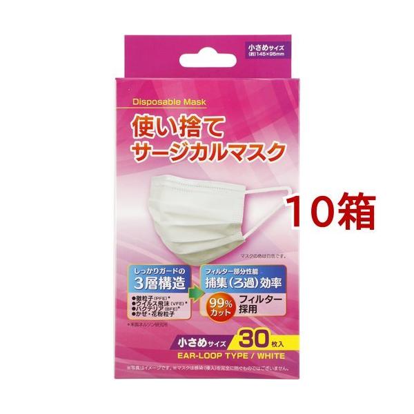 サージカルマスク　不織布　ディスポ　マスク　小さめ 日進医療器 2980円以上で注文可能 リーダーディスポサージカル