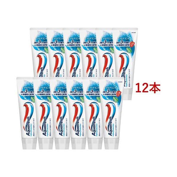 アクアフレッシュ クリアミント 歯磨き粉 ( 140g*12本セット )/ アクアフレッシュ