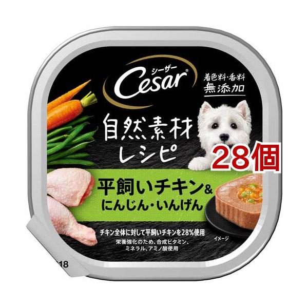 シーザー 自然素材 成犬用 チキン＆にんじん・いんげん 無添加