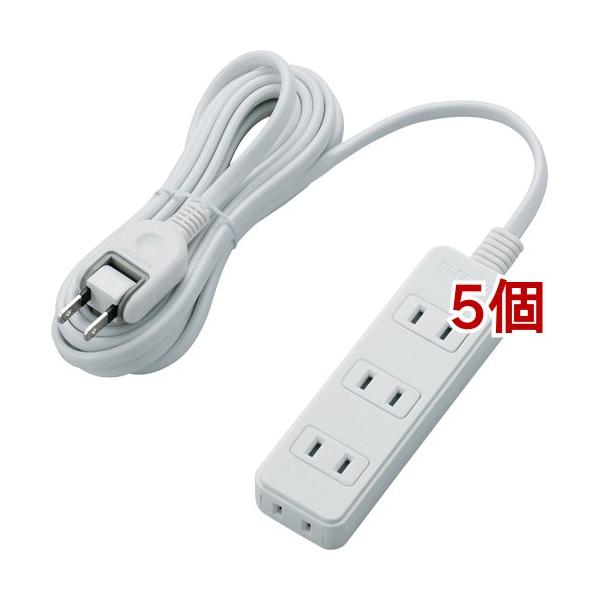 エレコム 延長コード 電源タップ 3m 2P 4個口 スイングプラグ 白 T-S02-2430WH ( 5個セット )/ エレコム(ELECOM) :521829:爽快ドラッグ - 通販 - Yahoo!ショッピング エレコム 延長コード 電源タップ 3m 2P 4個口 スイングプラグ 白 T-S02-2430WH ( 5個セット )/ エレコム(ELECOM) :521829:爽快ドラッグ - 通販 - Yahoo!ショッピング