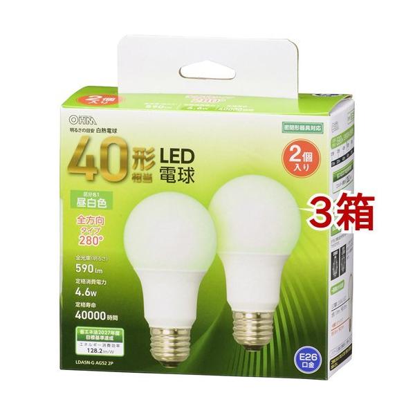 LED�d�� E26 40�`���� �����F �S���� LDA5N-G AG52 2P ( 2��*3���Z�b�g )/ OHM