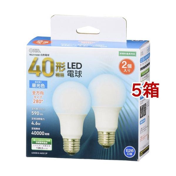 LED�d�� E26 40�`���� �����F �S���� LDA5D-G AG52 2P ( 2��*5���Z�b�g )/ OHM