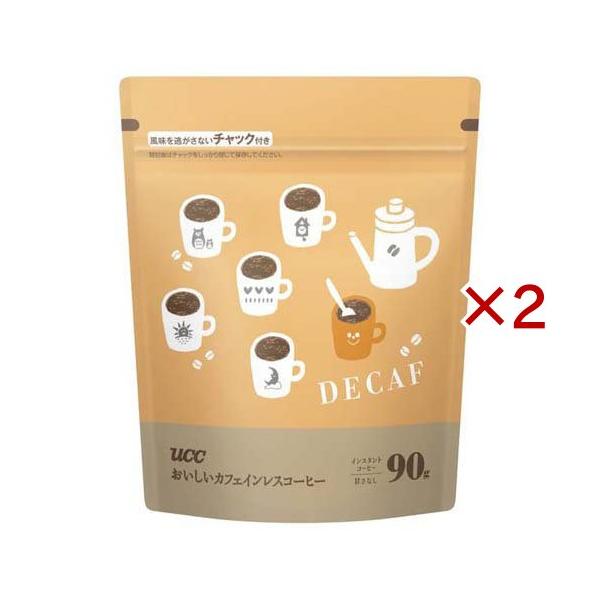 UCC おいしいカフェインレスコーヒー 袋 ( 90g*2袋セット )/ デカフェ
