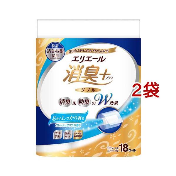 エリエール 消臭+ しっかり香る フレッシュクリアの香り ダブル ( 18