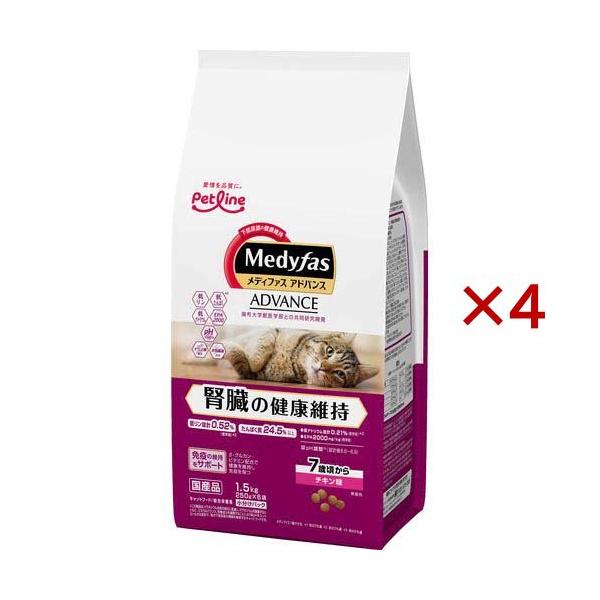 メディファスアドバンス 腎臓の健康維持 7歳頃から チキン味 ( 6袋入×4
