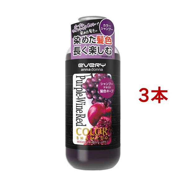 エブリ カラーシャンプー パープル・ワインレッド ( 300ml*3本セット