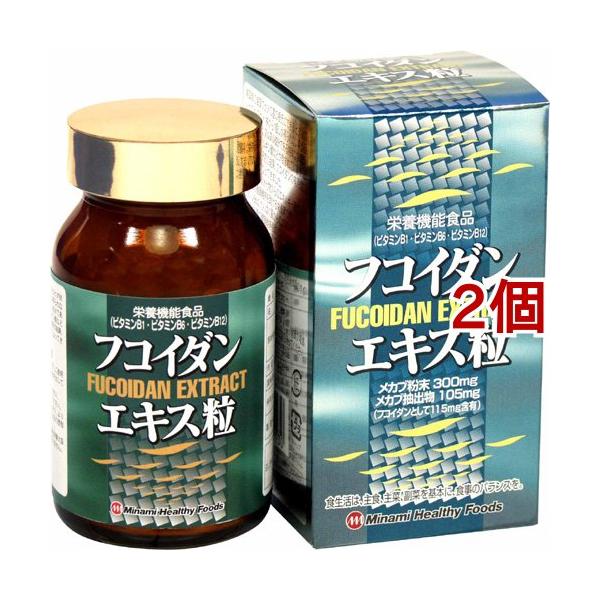 フコイダンエキス粒/ミネラル サプリメント/ブランド：ミナミヘルシーフーズ/【発売元、製造元、輸入元又は販売元】ミナミヘルシーフーズ/・単品JAN：4945904012130/【フコイダンエキス粒の商品詳細】●メカブ由来のフコイダンを6粒中...