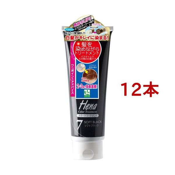 テンスターカラートリートメント　ソフトブラック 12本セット テンスター ヘナ カラートリートメント ソフトブラック TH3-54 ( 250g