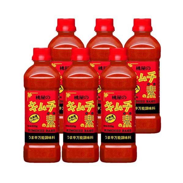 桃屋のキムチの素 ( 620g*6本セット )/ 桃屋 キムチ 唐辛子 鍋 鍋の素
