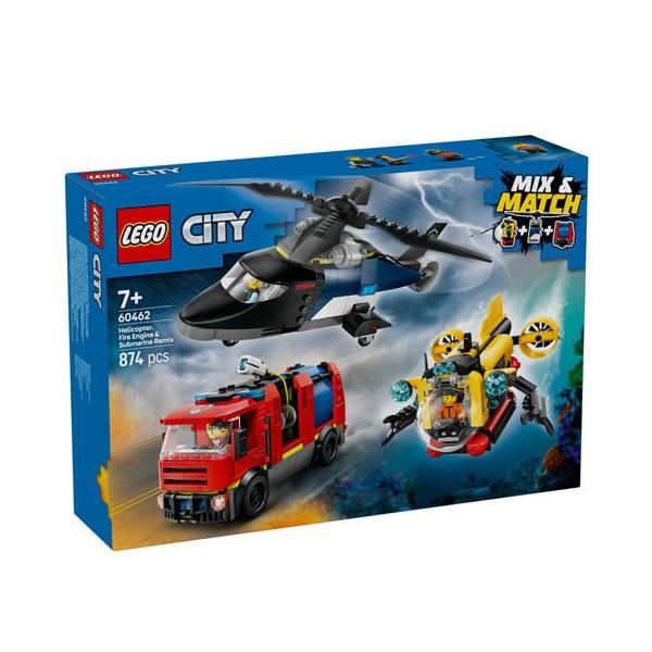 レゴ(LEGO) シティ ヘリコプター・消防車・潜水艦 コンボ 60462 ( 1個
