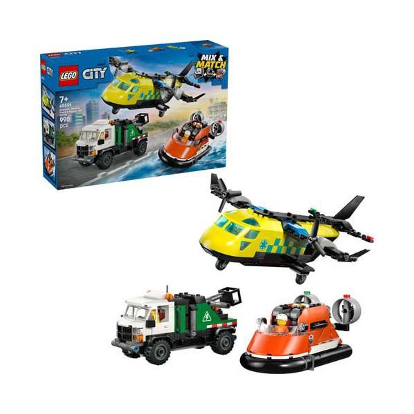 レゴ LEGO シティ 飛行機・整備用トラック・ホバークラフト コンボ