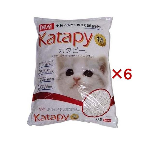 猫砂 ペパーレット カタピー 小粒タイプ ( 6L×6セット ) : 爽快
