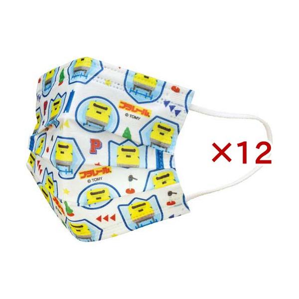 不織布子供マスク プラレール23 MSKP3N ( 7枚×12セット ) : 爽快