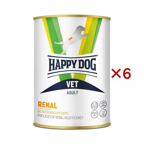 VETリナール(腎臓ケア)ウェット缶 ハッピードッグ VET リーナル(腎臓ケア) ウェット缶 療法食 ( 400g×6