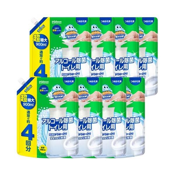 スクラビングバブル アルコール除菌 トイレ用 プッシュ式 詰め替え用