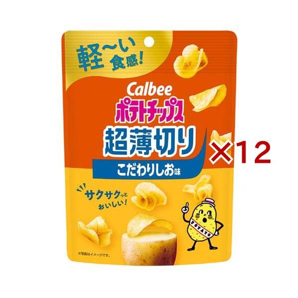 契約神ヘラデッキ　　うすしおポテチ ポテトチップス超薄切りこだわりしお味 ( 40g×12セット ) : 爽快