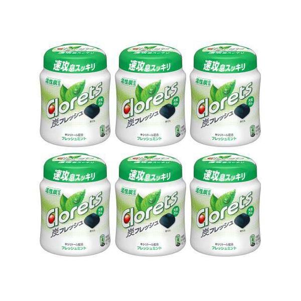クロレッツ炭フレッシュ フレッシュミント ボトル ( 112g×6セット