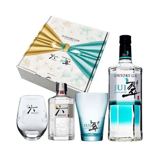 サントリー ジン 翠＆ROKU(六)セット グラス付 ( 700ml+200ml×6セット