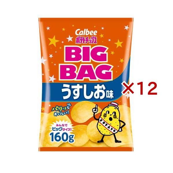 カルビーポテトチップス ビッグバッグ うすしお味 ( 160g×12セット