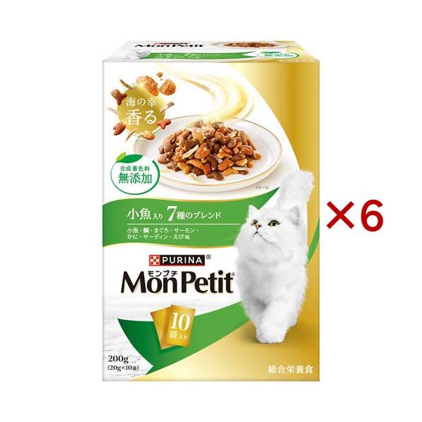 モンプチ ボックス ドライ 小魚入り7種のブレンド ( 10袋入×6セット(1