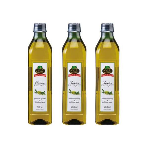 Cielo エクストラバージンオリーブオイル 750mL x 12本 シエロ エクストラバージンオリーブオイル ( 750ml×3セット )/ Cielo