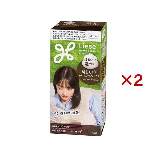 リーゼ 泡カラー 髪色もどし ナチュラルブラウン ( 2セット )/ : 爽快