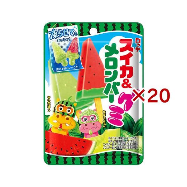スイカ＆メロンバーグミ ( 73g×20セット ) : 爽快ドラッグ - 通販