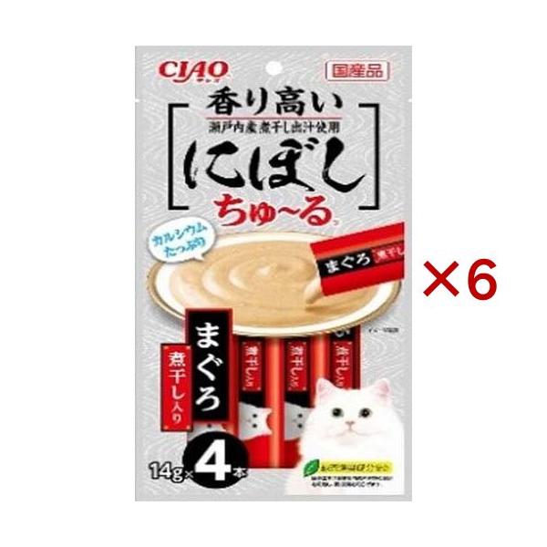 CIAOにぼしちゅ〜る まぐろ煮干入り ( 4本入×6セット(1本14g) ) : 爽快
